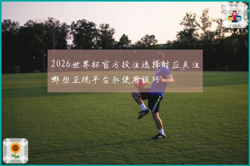 2026世界杯官方投注选择时应关注哪些正规平台和使用技巧